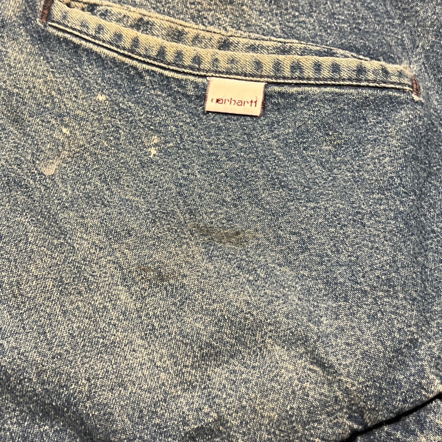 Vintage 80s Denim Carhartt 100th Anniversary Detroit Jacket Detroiter RARE