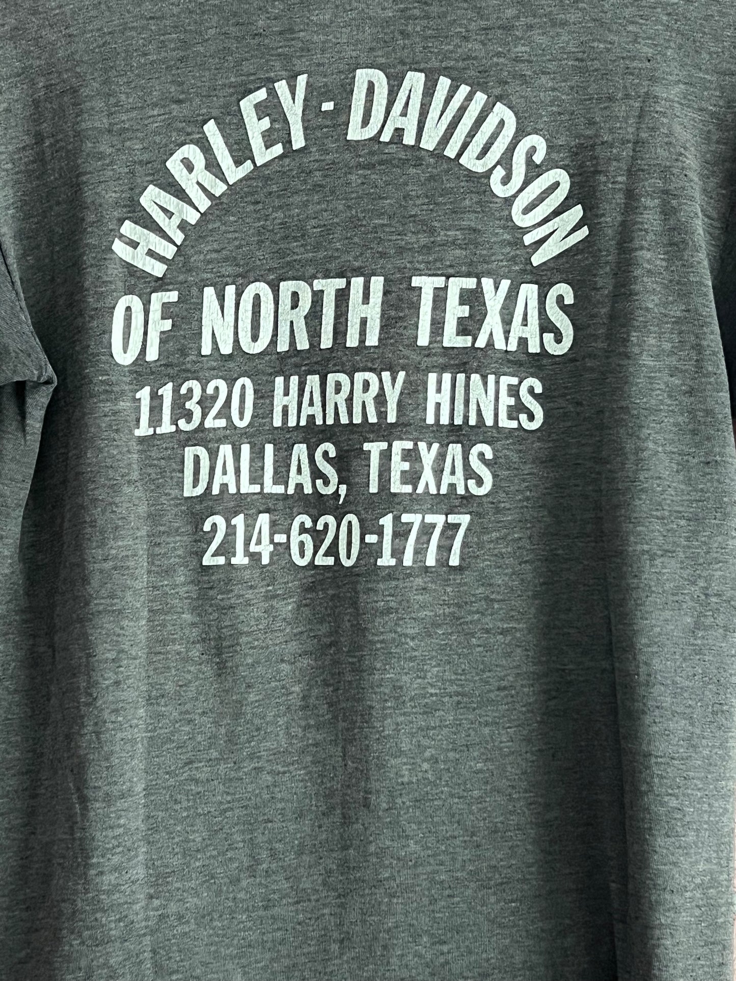 Vintage 80s Harley Davidson 3D Emblem T Shirt On The Road Again