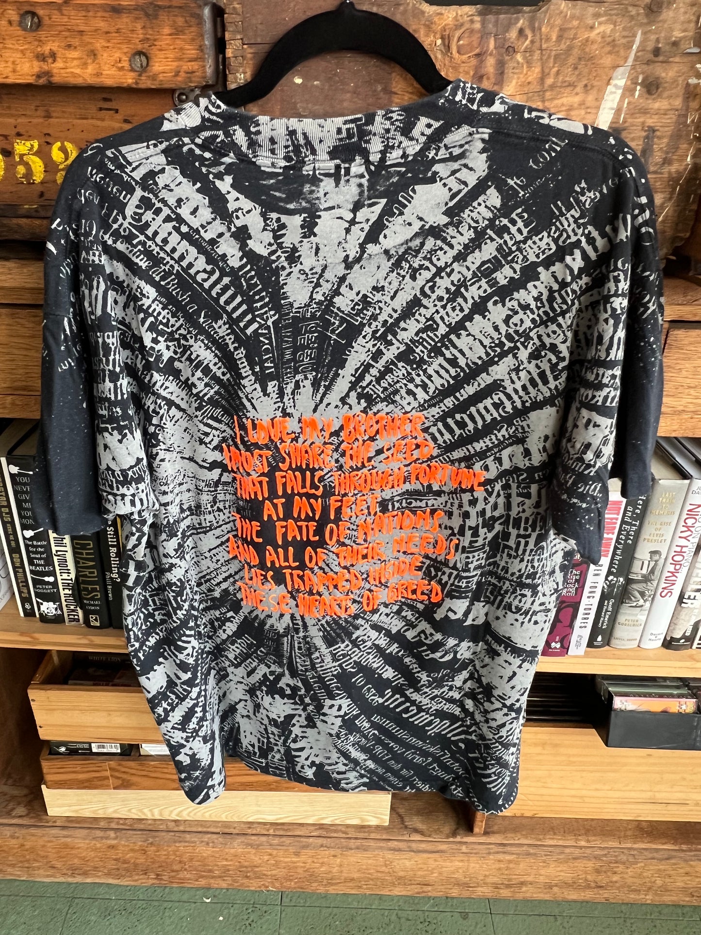 Vintage 90s Robert Plant AOP Concert Shirt LED Zeppelin Band Tee