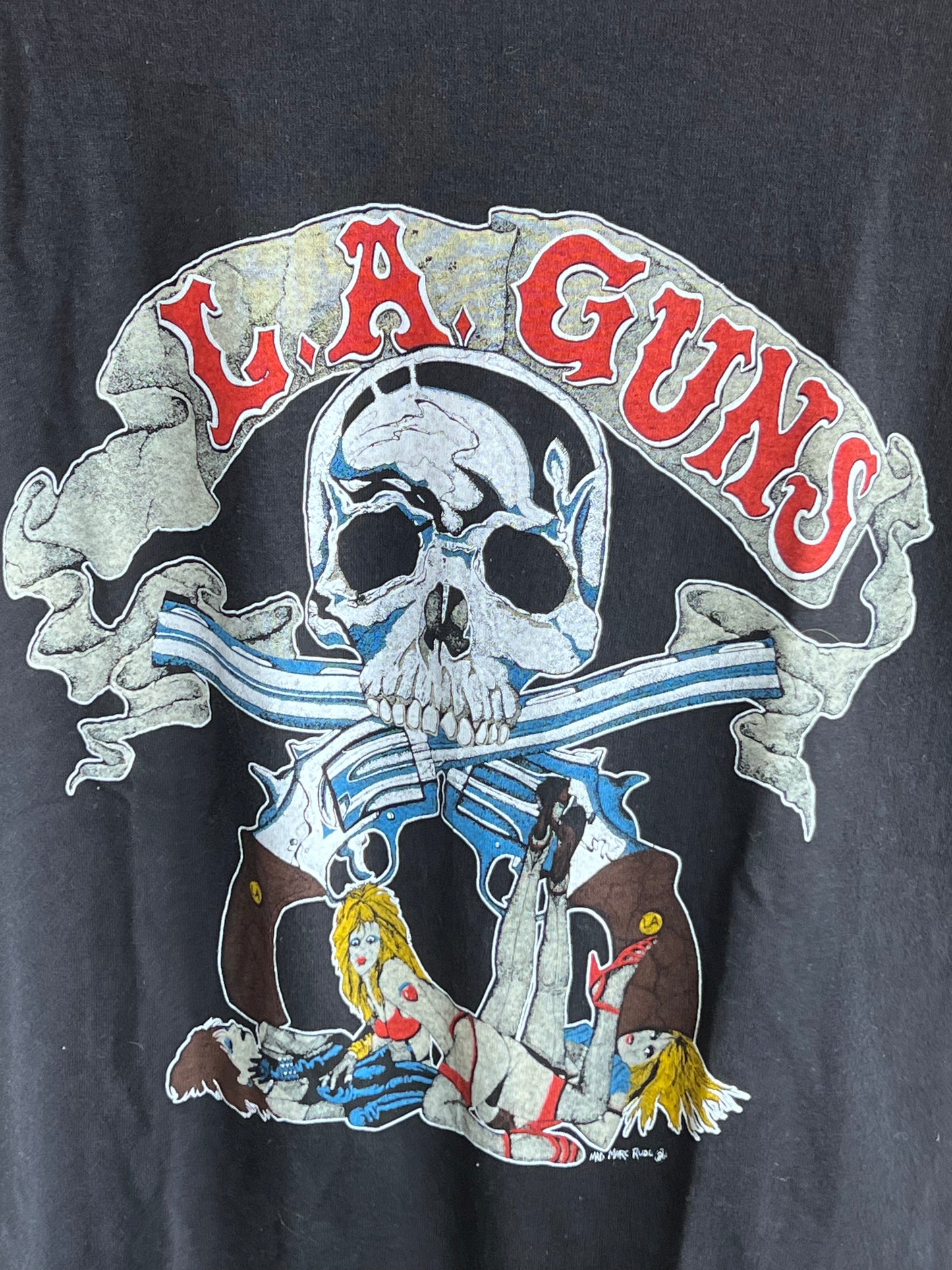 Vintage LA Guns Sex Booze & Tattoos Band Shirt Concert Tee
