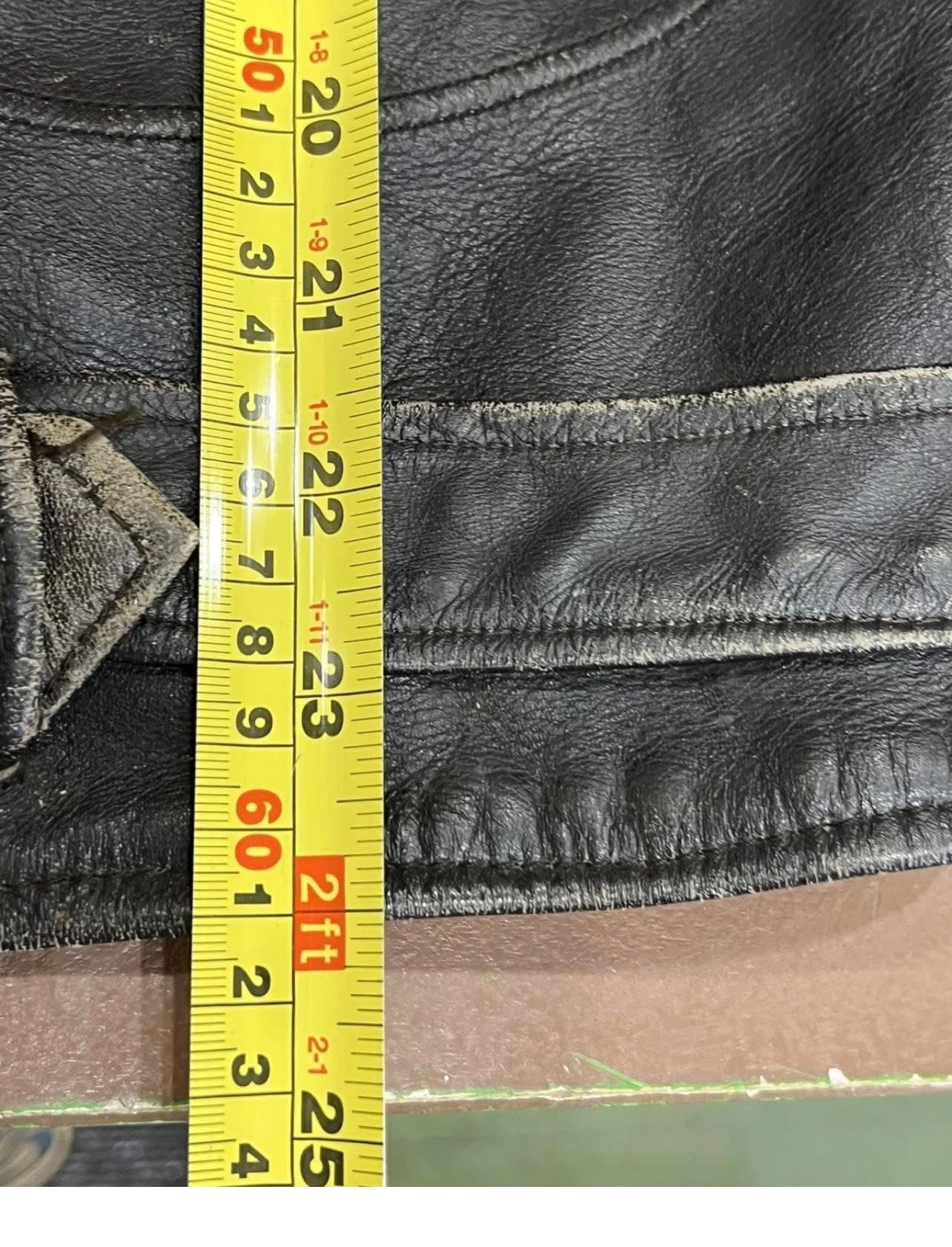 1950s Leather D Pocket Motorcycle Jacket Oakbrook Sportswear