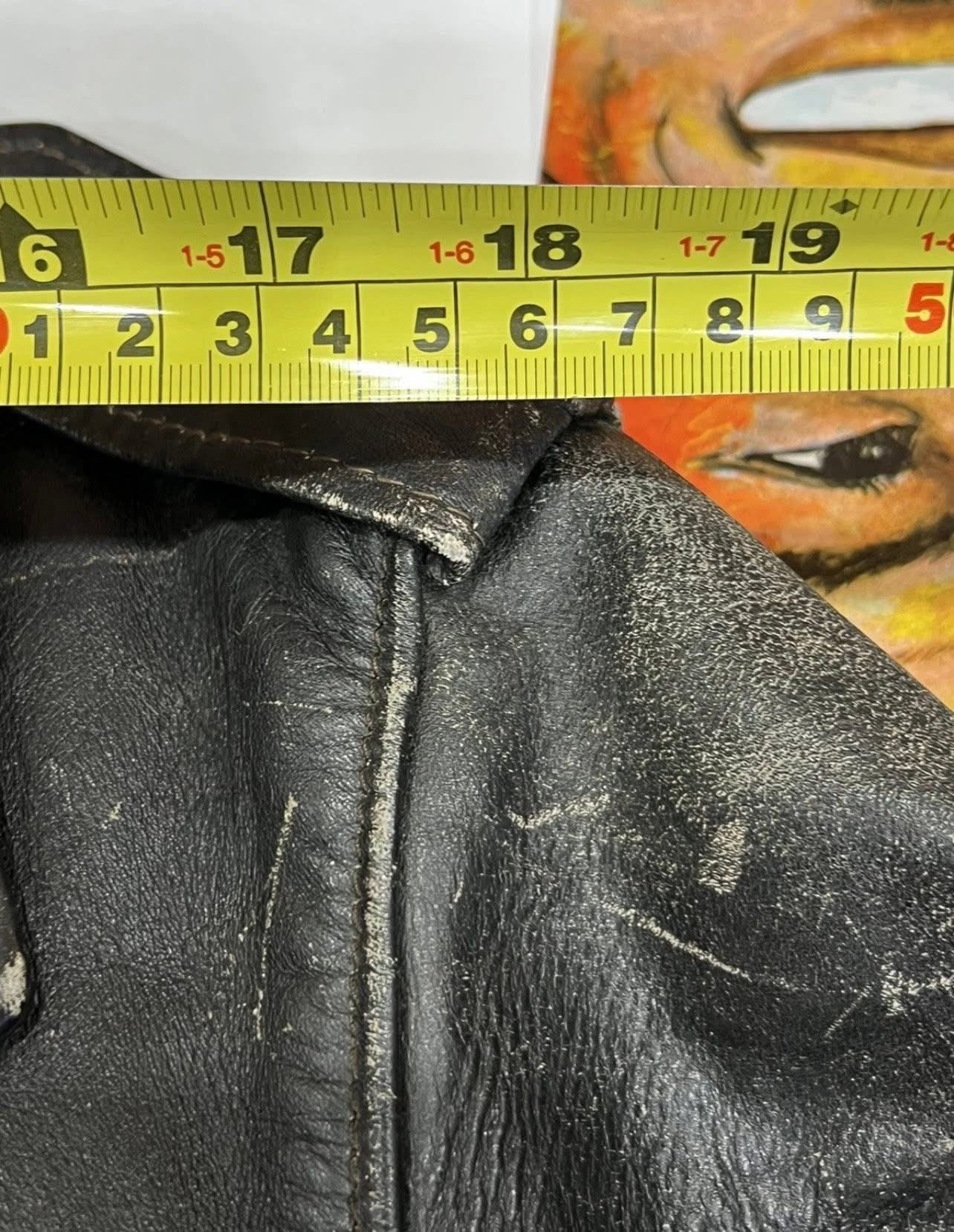 1950s Leather D Pocket Motorcycle Jacket Oakbrook Sportswear