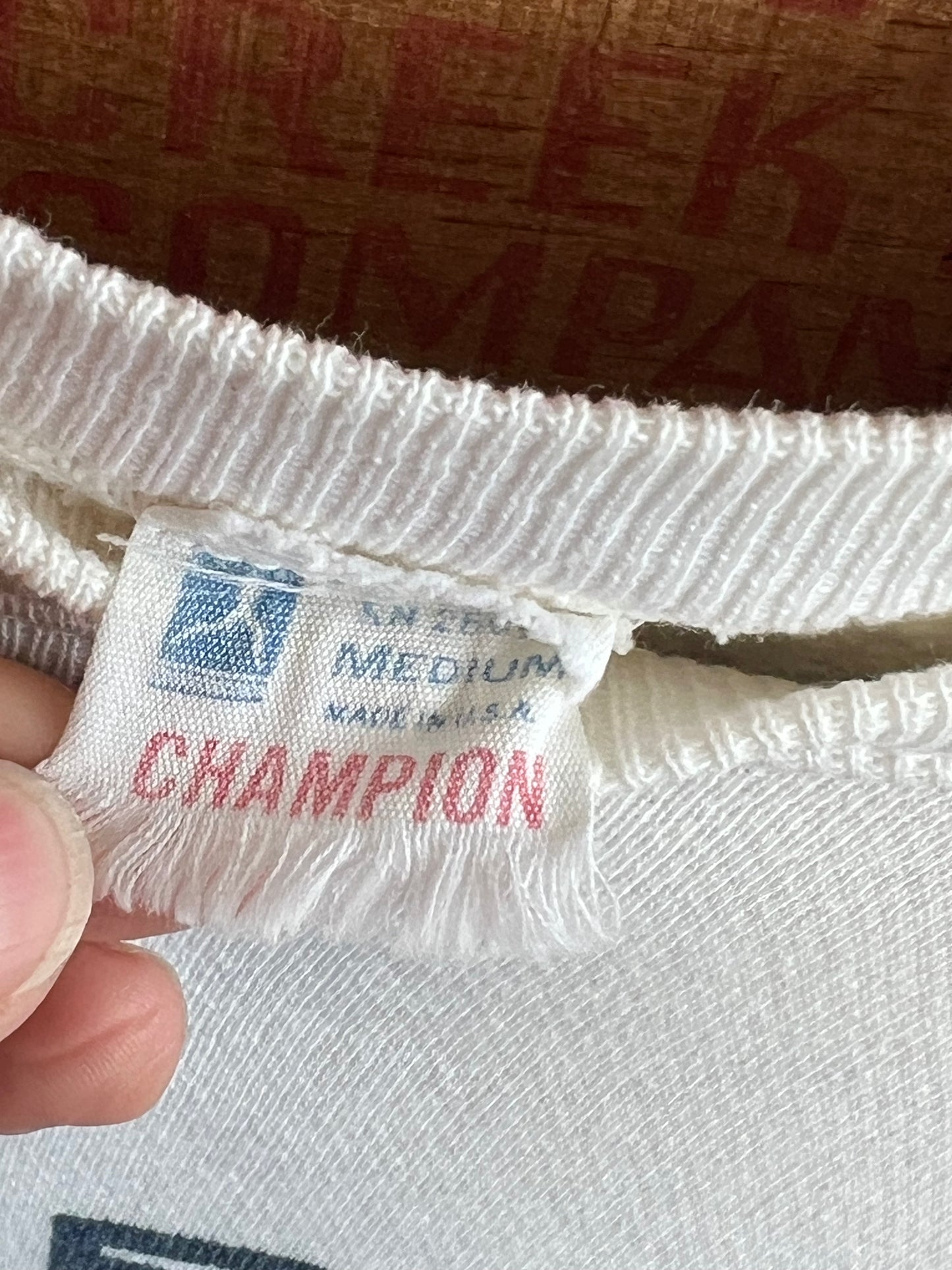 Vintage 60s Champion Running Man University of Michigan Shirt Sleeve Crewneck Sweatshirt