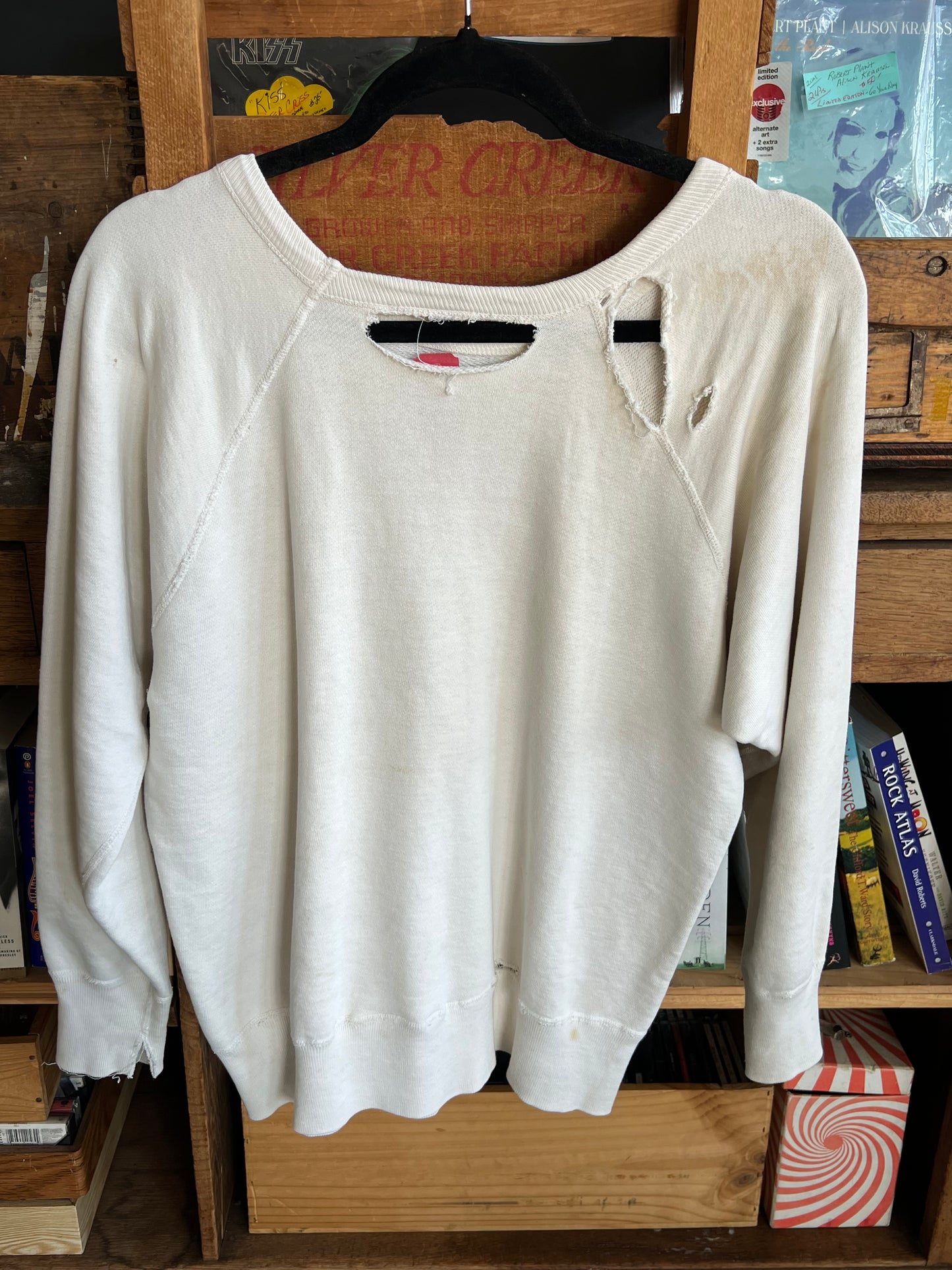 Thrashed Vintage 60s Notre Dame Crewneck Sweatshirt Champion Running Man