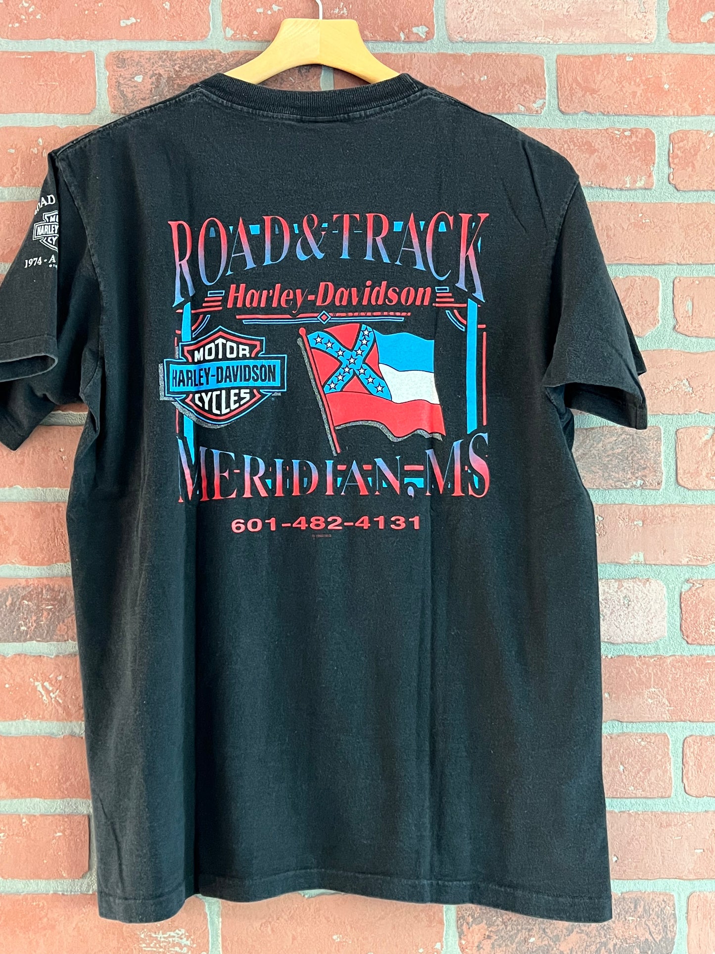 Vintage 90s Harley Lightning Tee Evolution Revolution Shirt