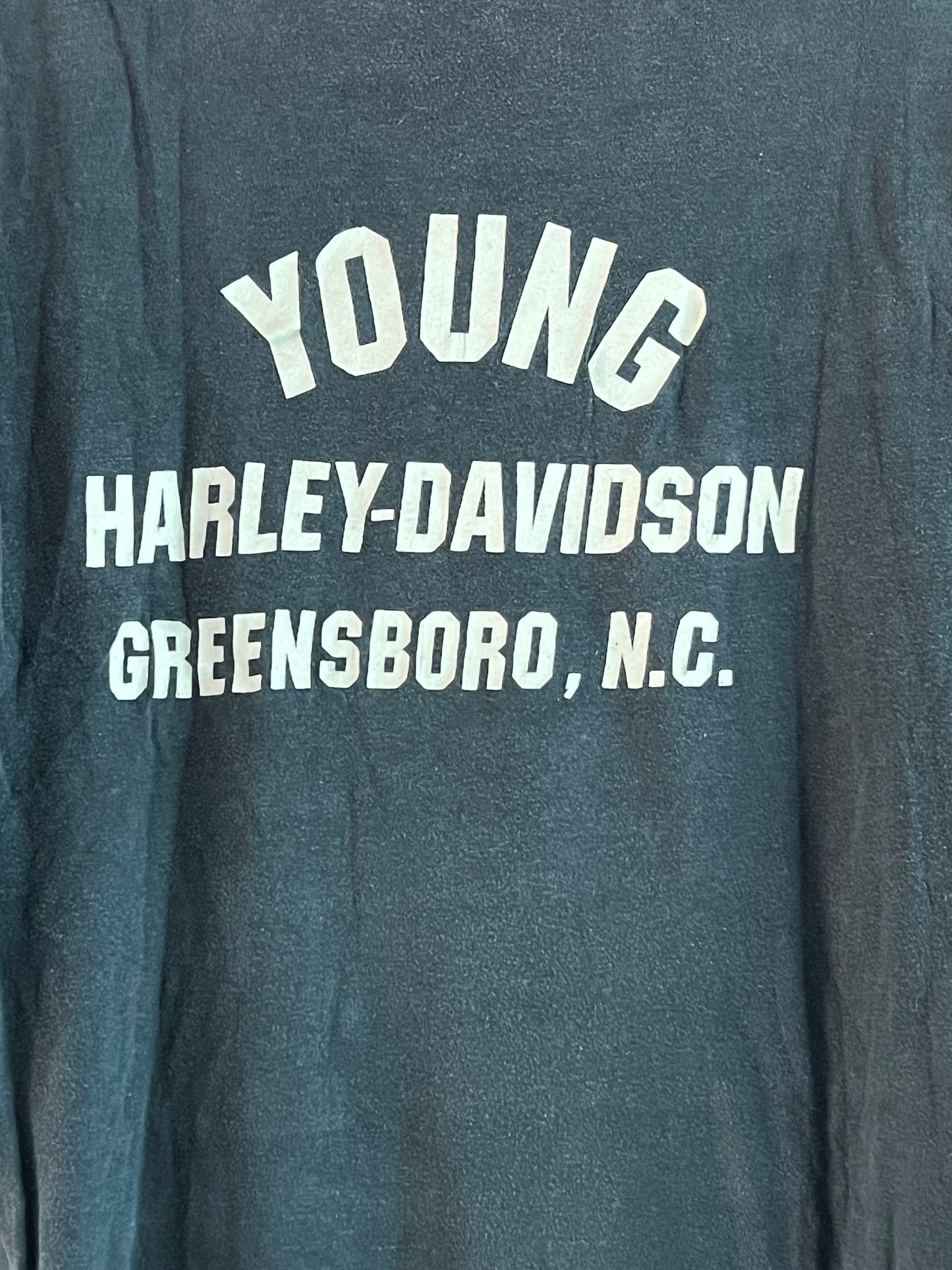 **RARE** 1970s Harley Davidson Skull & Wings T Shirt