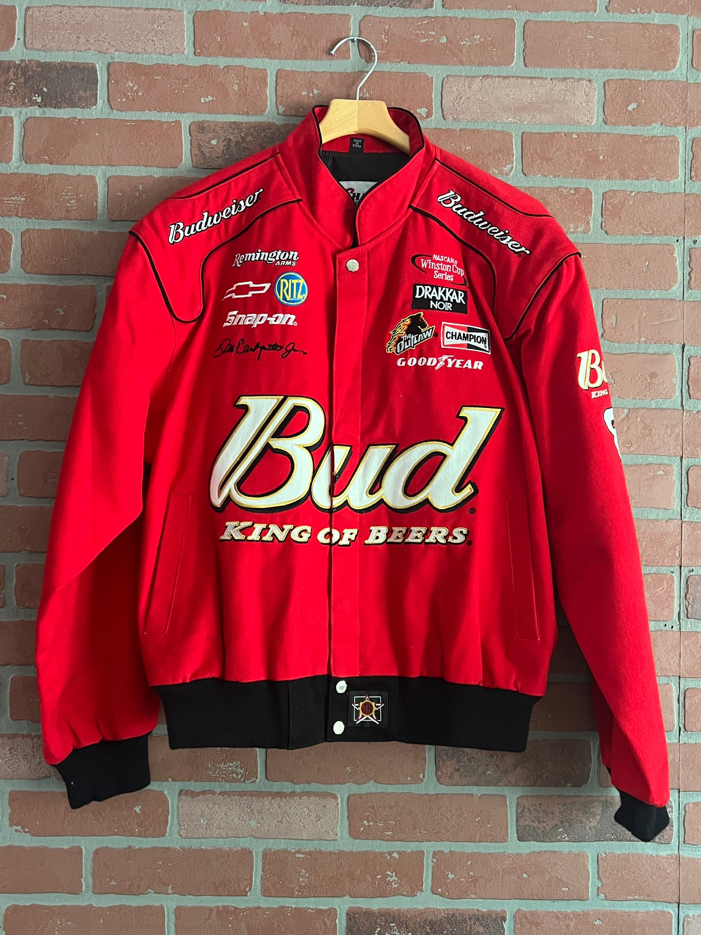Vintage Dale Earnhardt Jr Budweiser NASCAR Chase Authentic Jacket