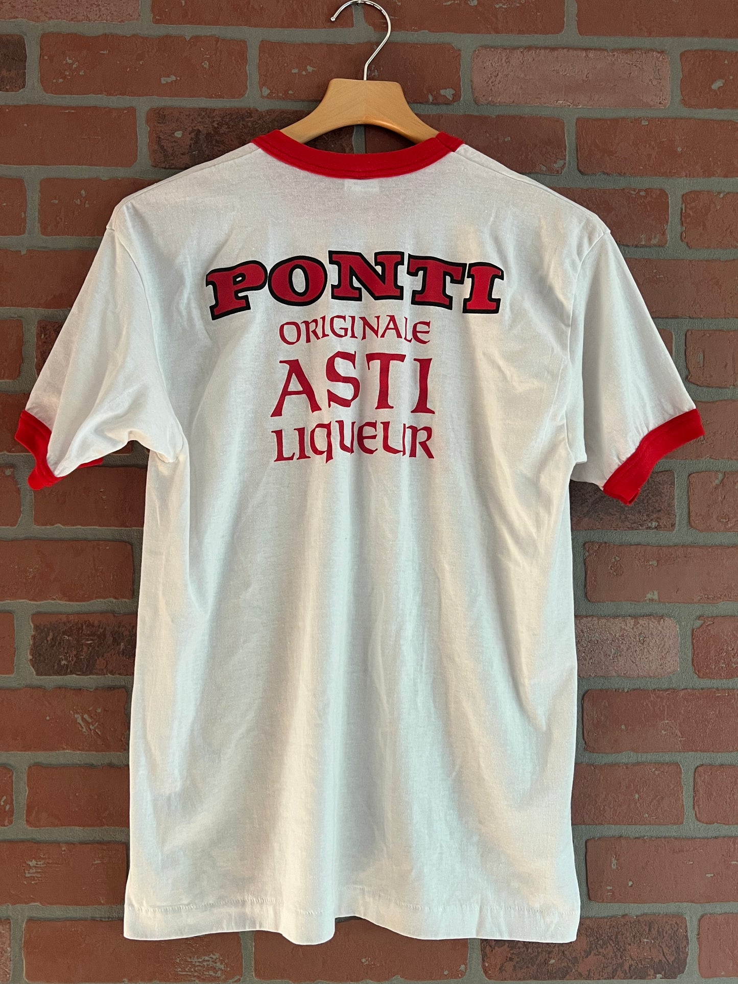 Vintage 80s I’m Sensuous Ponti Liquor Ringer Tee