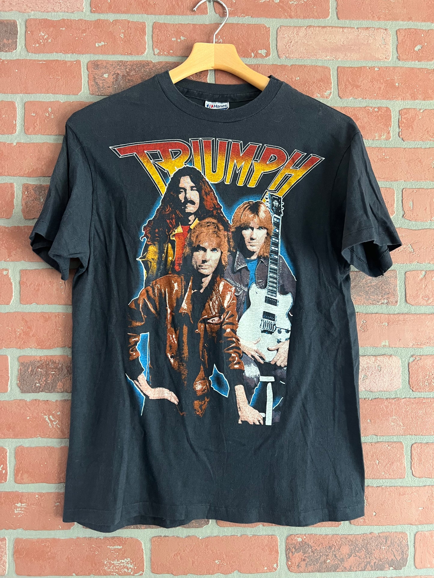 Vintage 80s Triumph Thunder World Tour Concert Tee Band Shirt