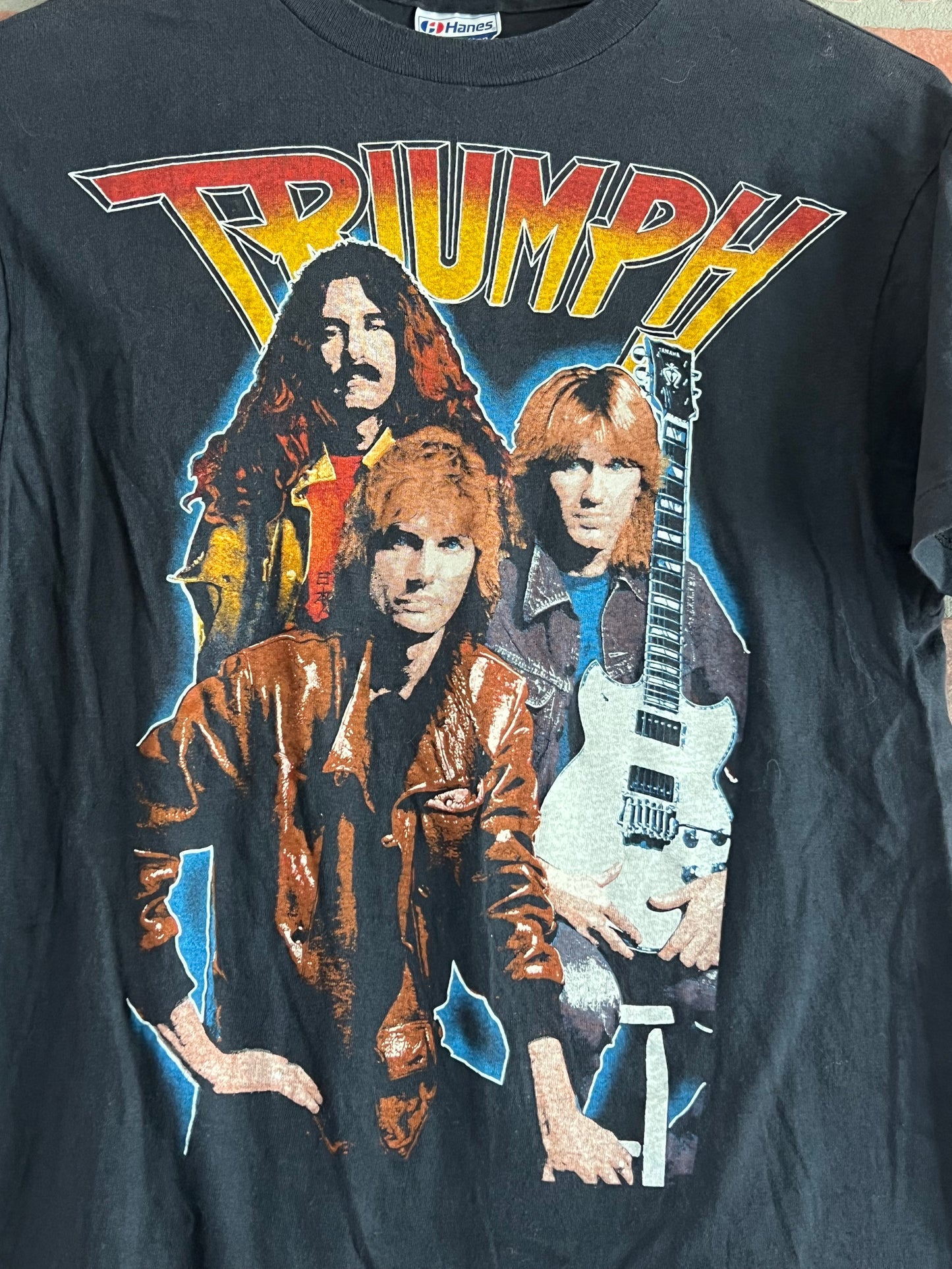 Vintage 80s Triumph Thunder World Tour Concert Tee Band Shirt