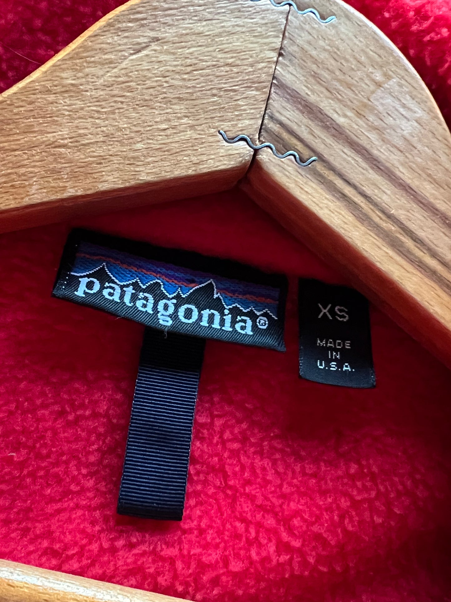 Vintage 80s Patagonia T Zip Red Fleece Pullover XS