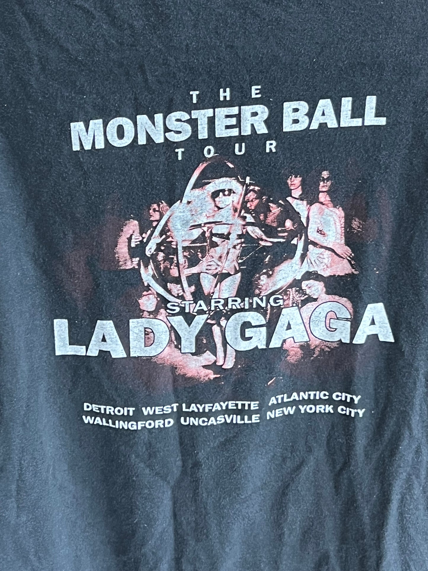 Vintage Lady Gaga Monsters Ball Concert Tour Band Tee Shirt