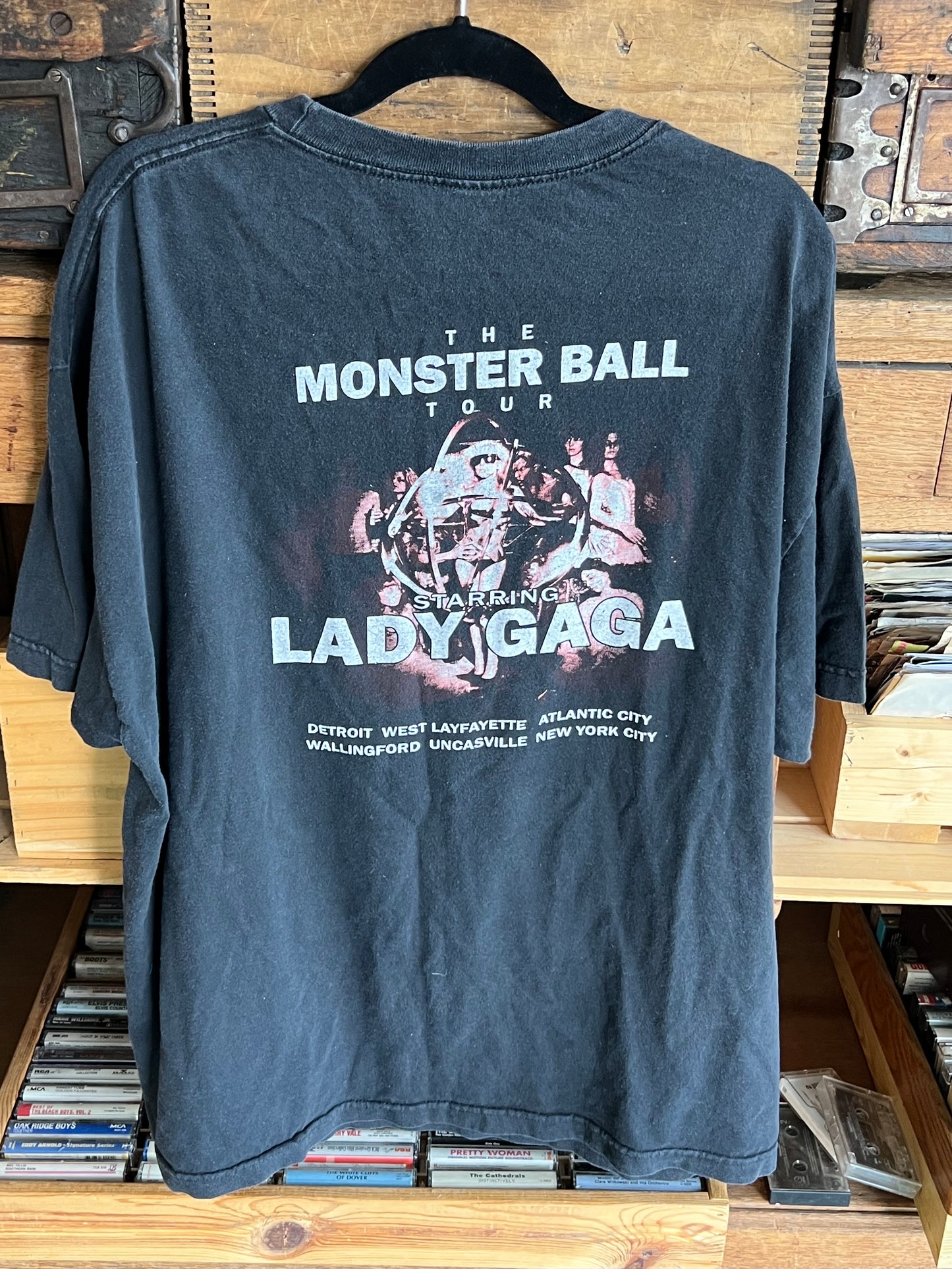 Vintage Lady Gaga Monsters Ball Concert Tour Band Tee Shirt