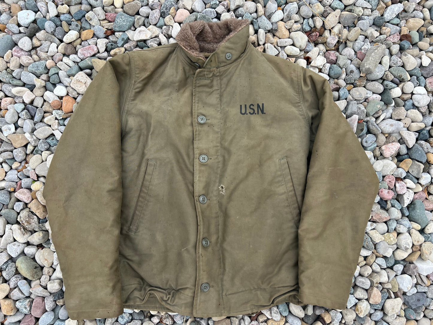 Original Vintage WWII Navy N1 Deck Jacket