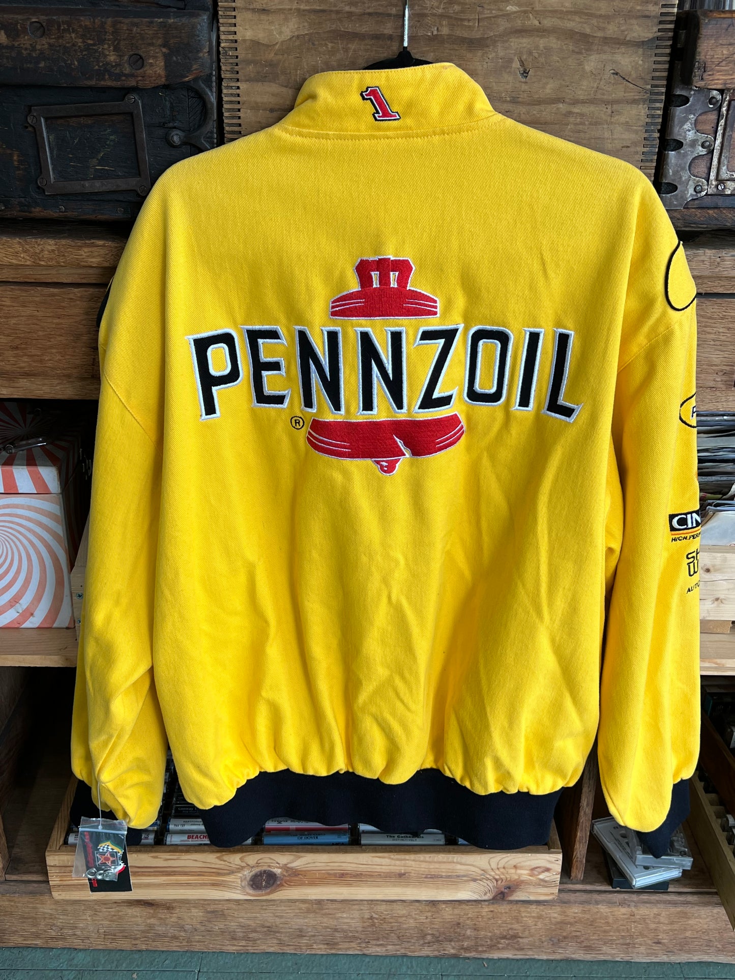 Vintage Steve Park NASCAR Racing Pennzoil Crew Jacket XL NWT