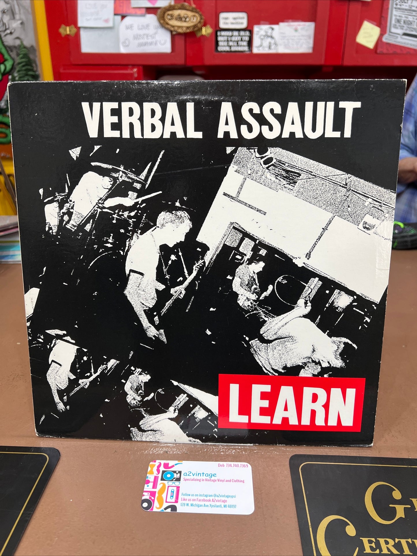 Verbal Assault Learn Positive Force Records NO. 7 EP 1986 Punk Rock LP