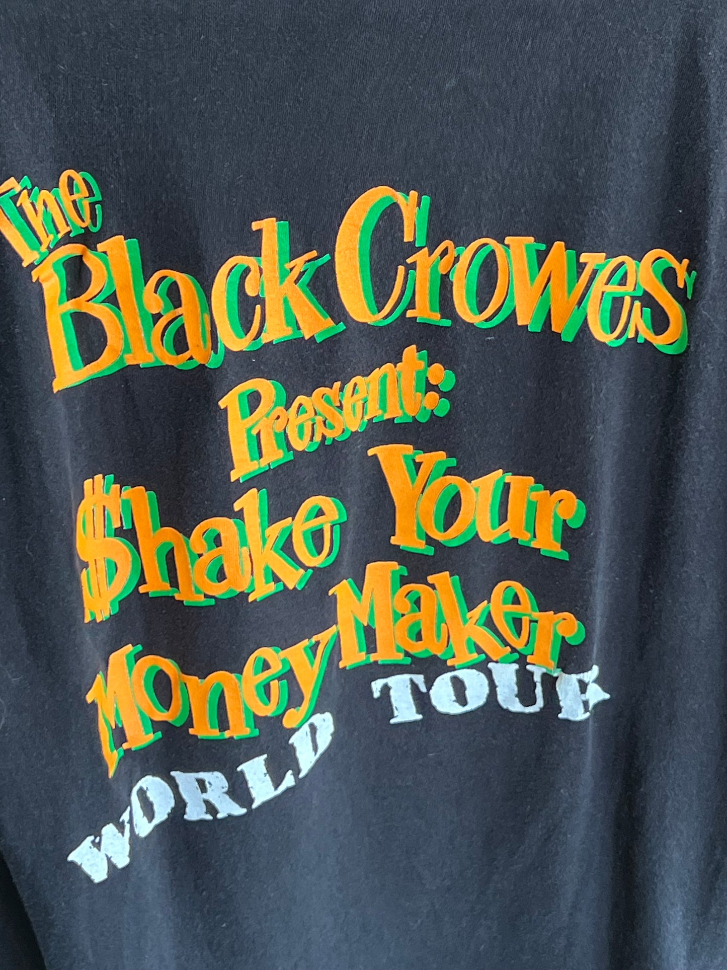 Vintage The Black Crowes Shake Your Money Maker Concert Band Tee Shirt