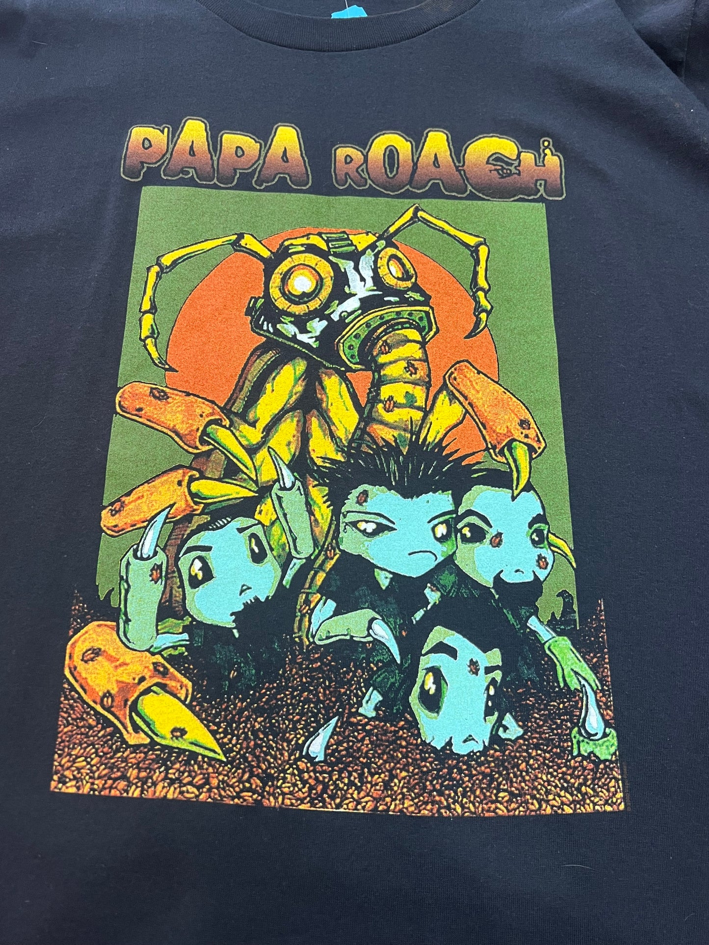 Vintage Papa Roach T Shirt Big Print Graphic Concert Band Tee