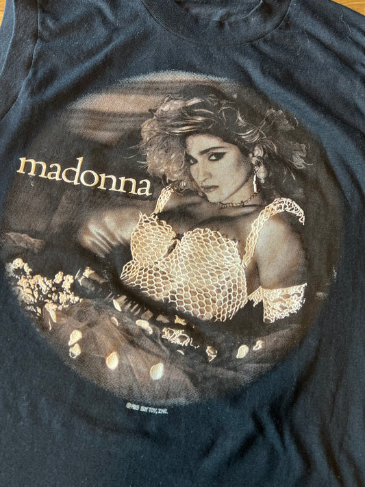 Vintage 1985 Madonna Like a Virgin Concert Tour Band Tee Shirt Sleeveless