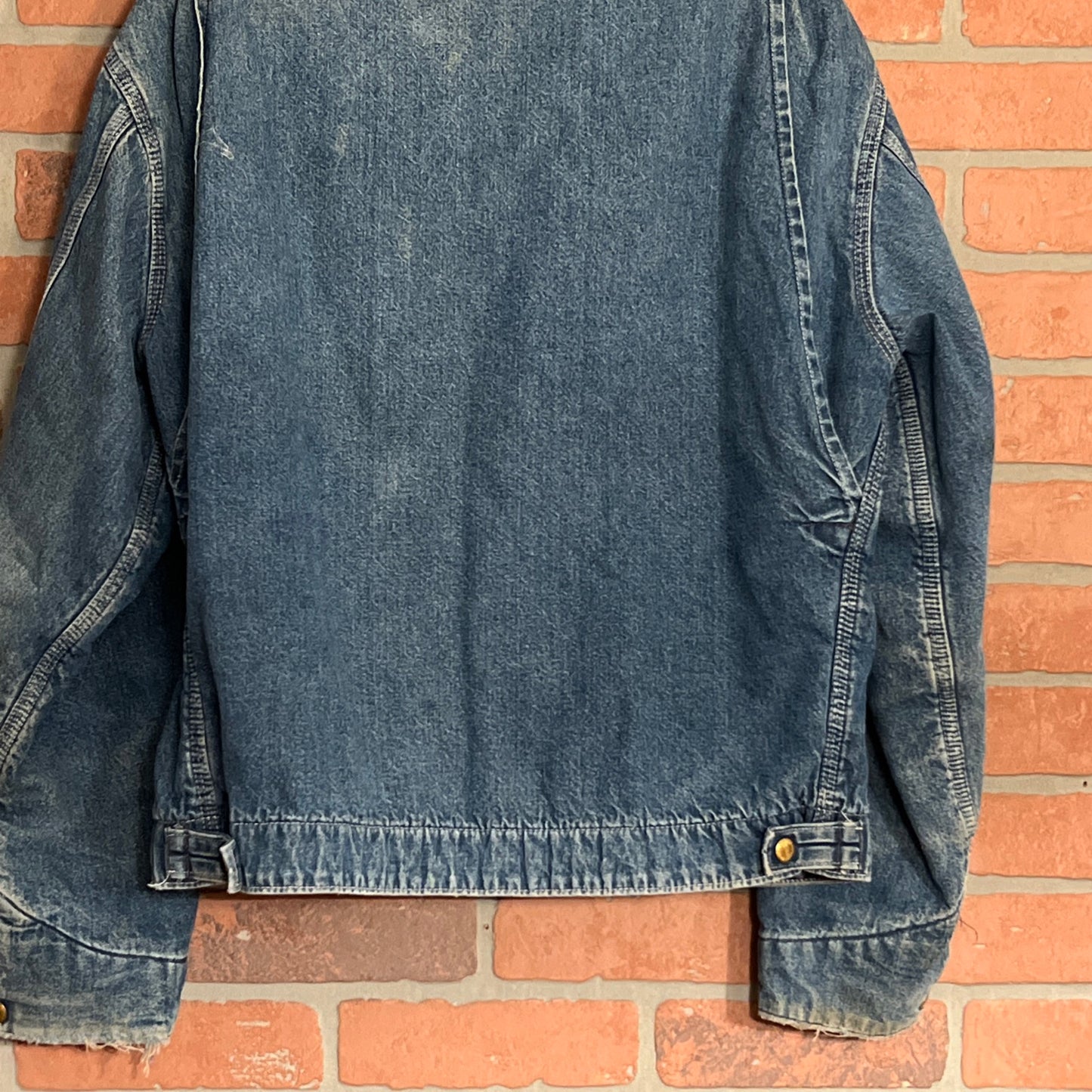 Vintage 80s Denim Carhartt 100th Anniversary Detroit Jacket Detroiter RARE