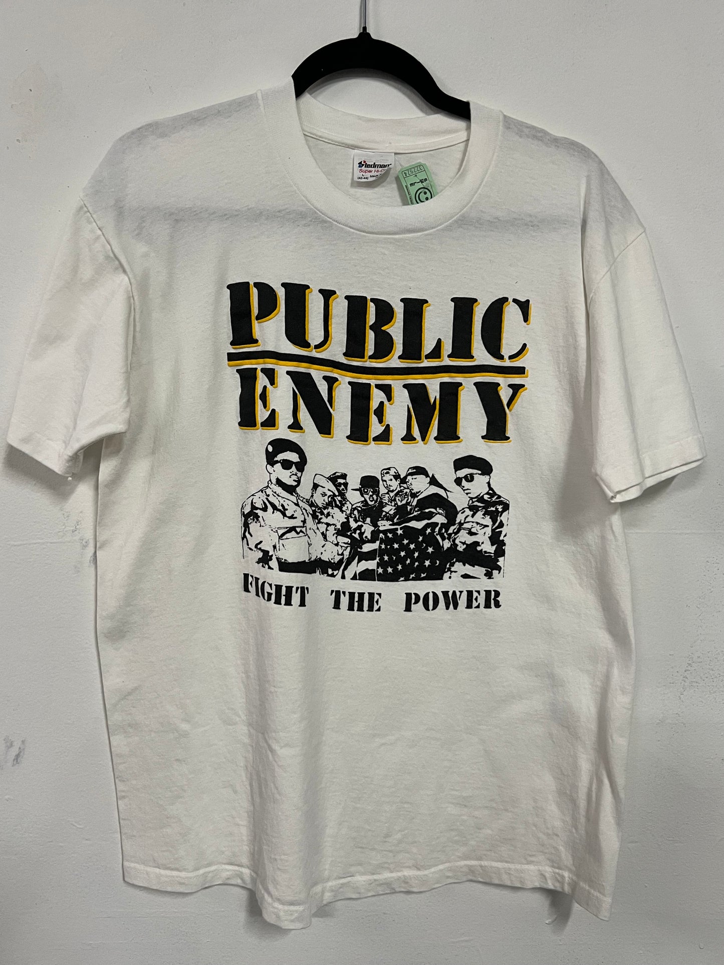 Vintage Public Enemy Fight the Power  Single Stitch Tee Shirt Rap T