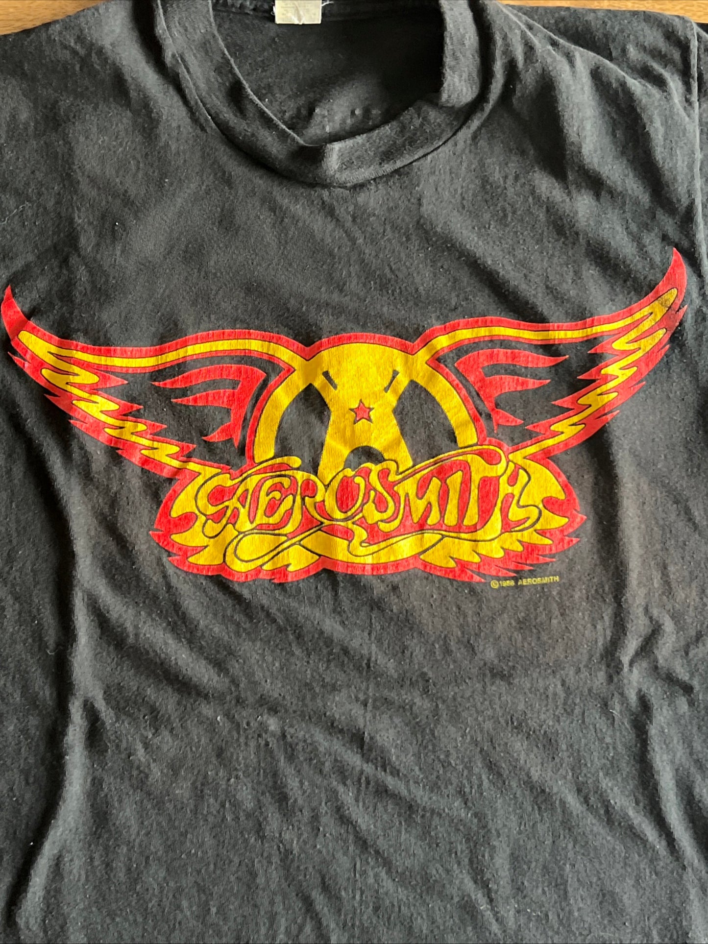 Vintage 1988 Aerosmith Walk This Way Band Concert T Shirt Large Tee