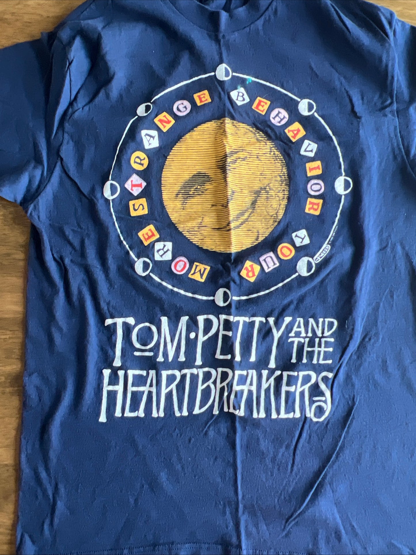 Vintage Tom Petty & The Heartbreakers T Shirt Strange Behavior Tour 1990