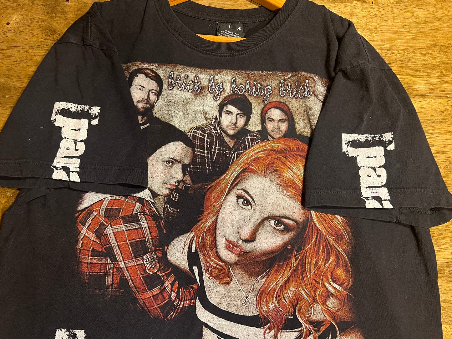 Vintage Paramore Brick By Boring Brick Band T Shirt Hot Rock Hayley Williams