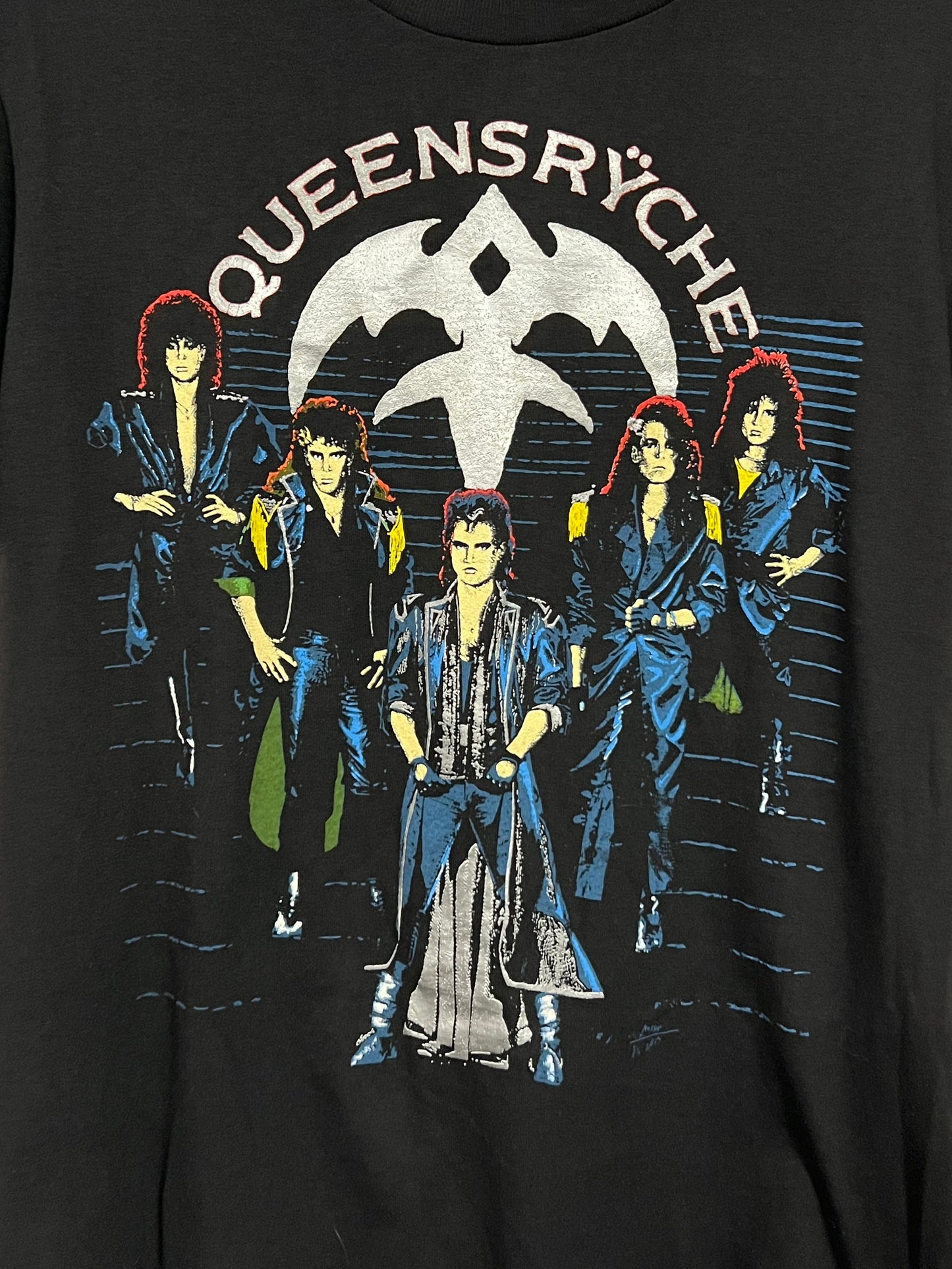 Vintage Queensryche Rage Tour 1986 1987 Tour T Shirt Sz M