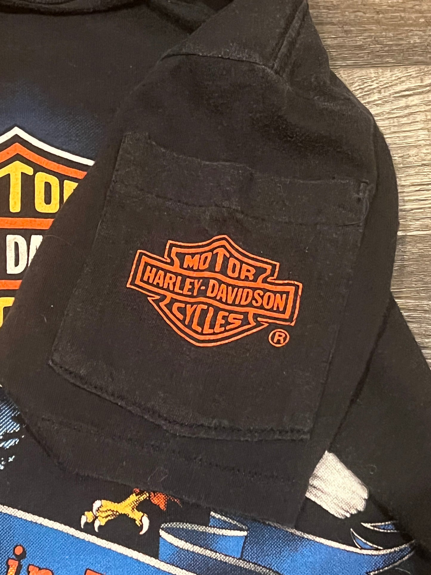 Vintage 1984 Harley Davidson 3D Emblem Made in USA single stitch T Shirt RARE Medium 80s