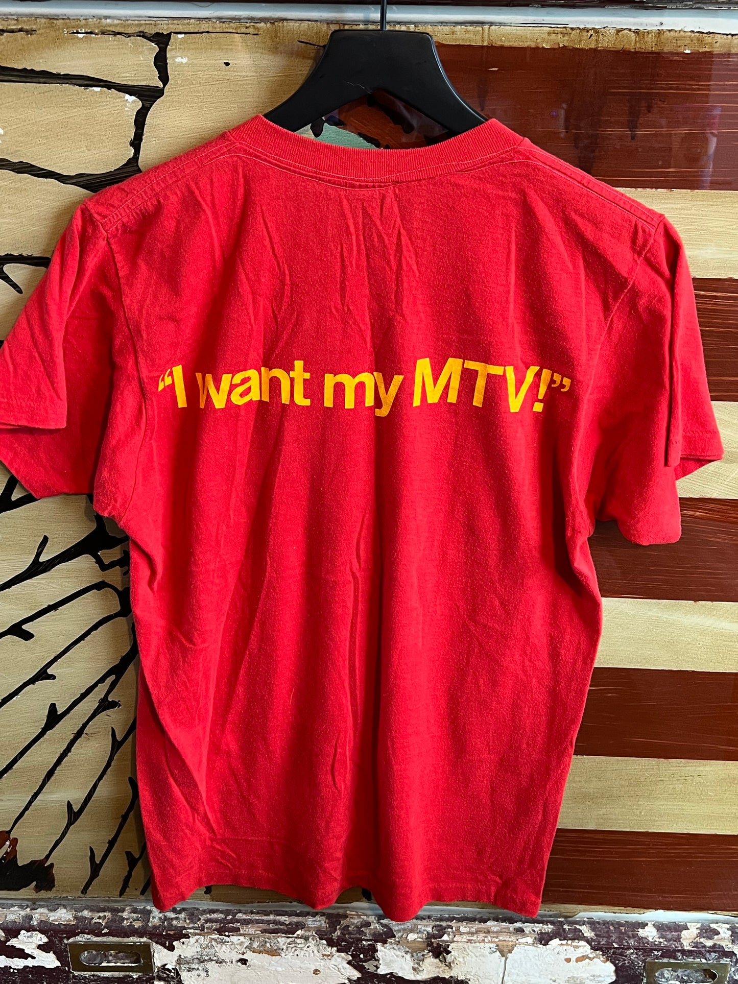 1980s I Want my MTV Single Stitch T Shirt Music TV Vintage Music Television Tee