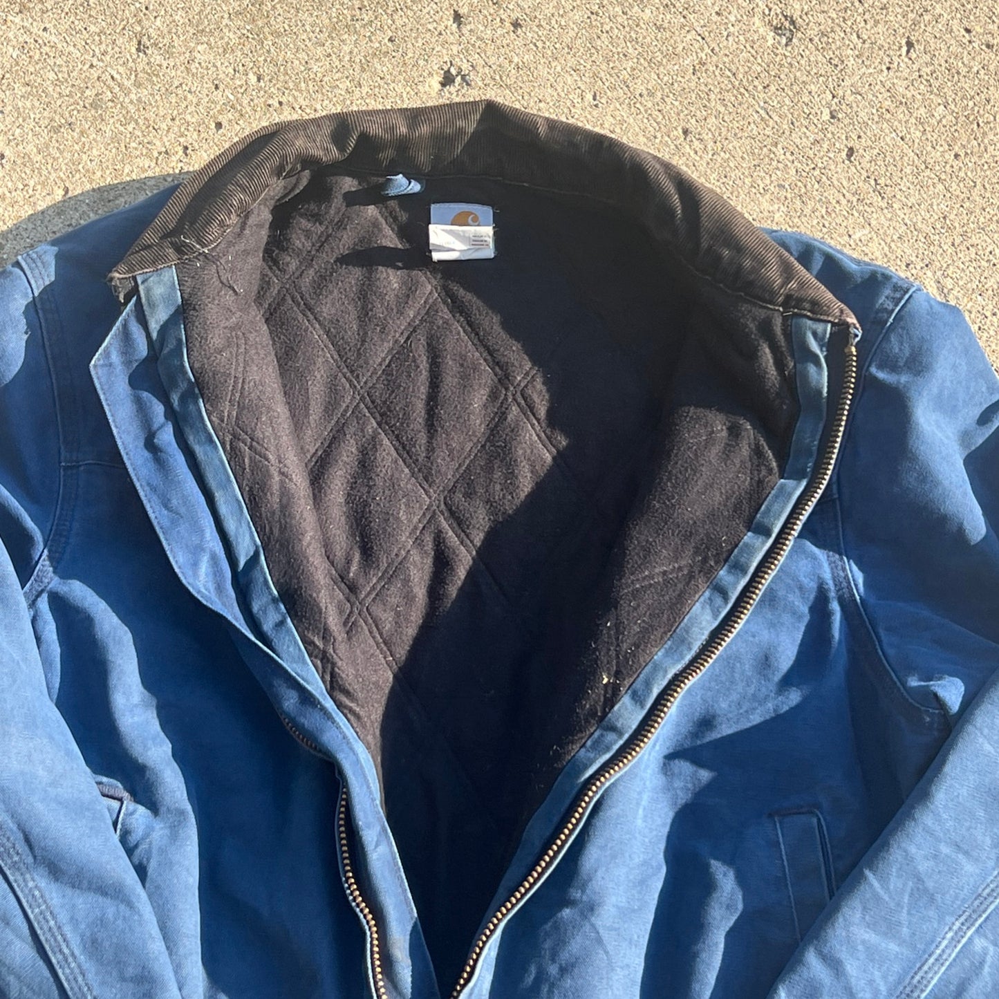 Vintage Y2K Carhartt J14 BLU Faded Blue Santa Fe Jacket Size XL