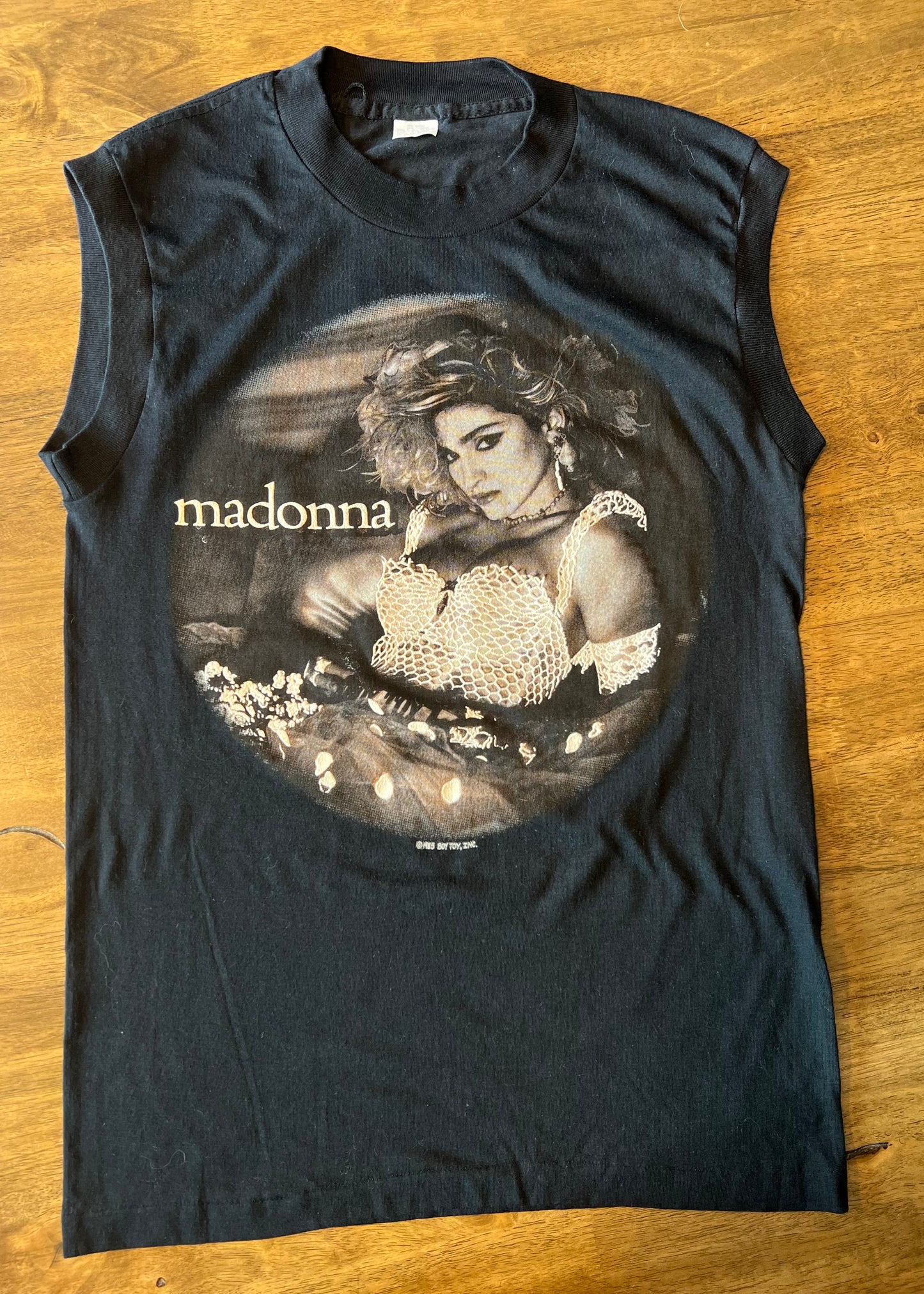 Vintage 1985 Madonna Like a Virgin Concert Tour Band Tee Shirt Sleeveless