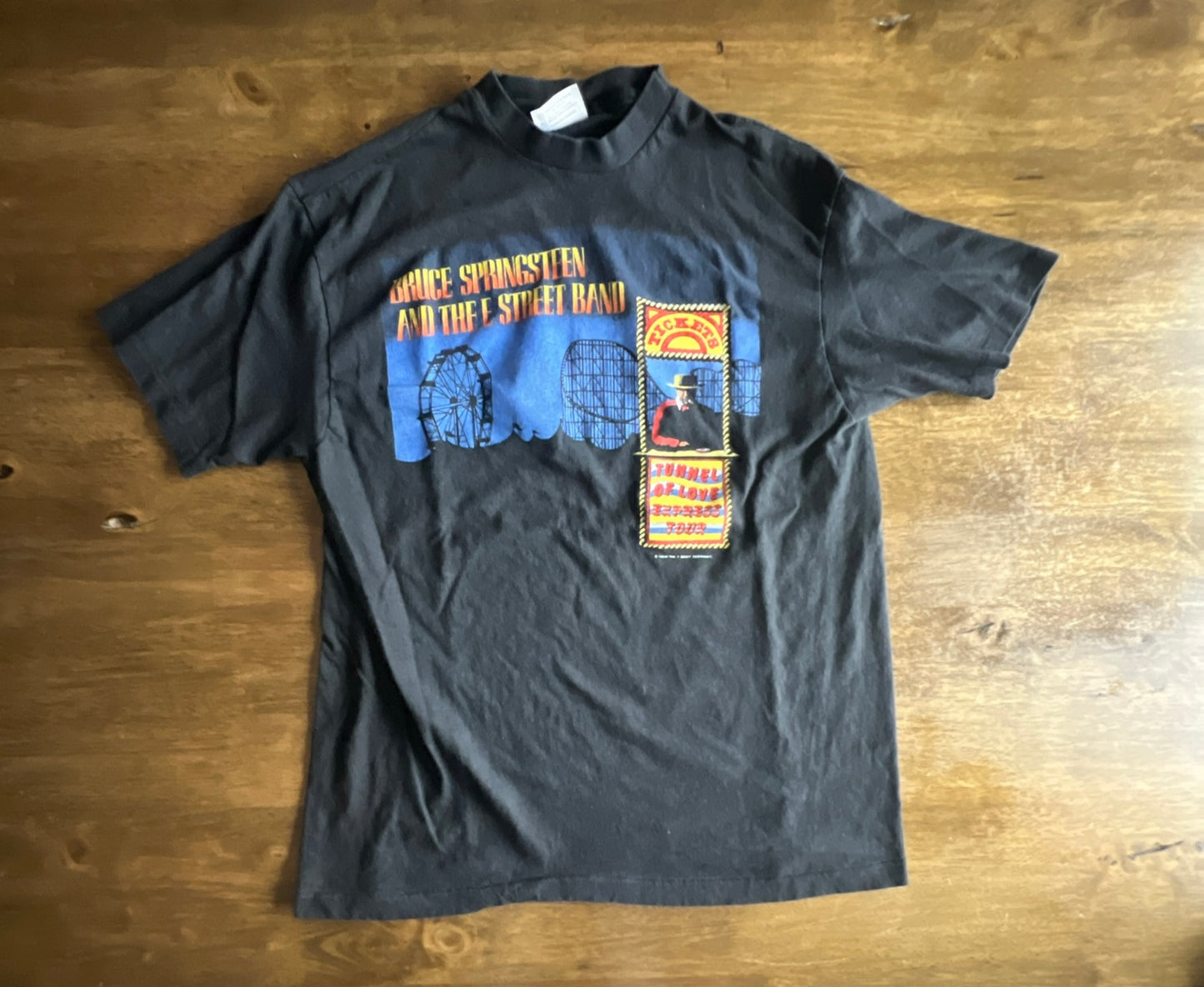 Vintage RARE 1988 Bruce Springsteen Tunnel Of Love Concert Band Tee Shirt