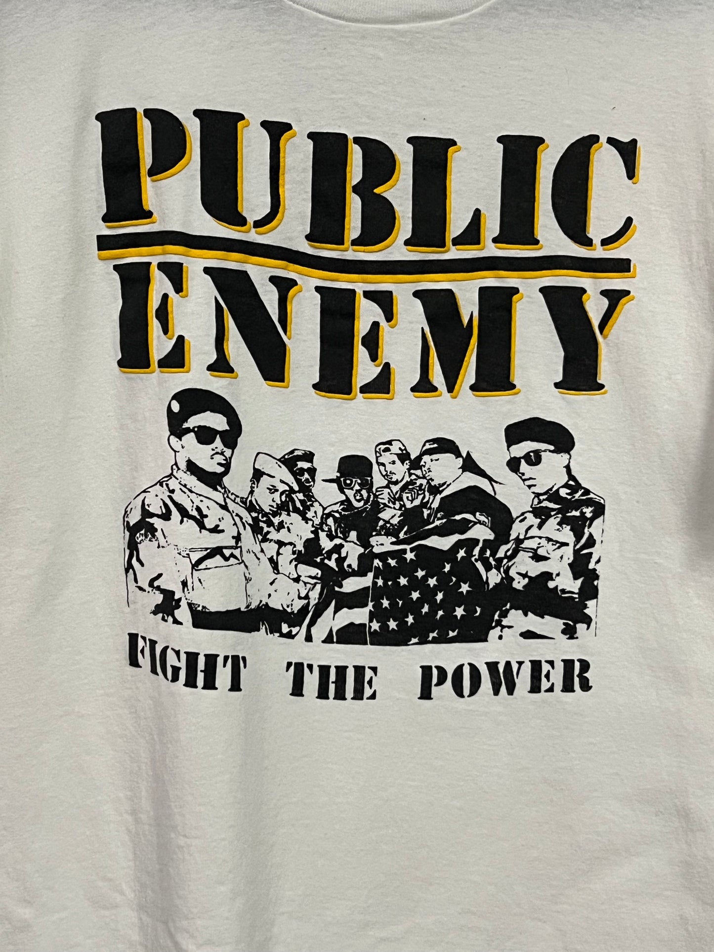 Vintage Public Enemy Fight the Power  Single Stitch Tee Shirt Rap T