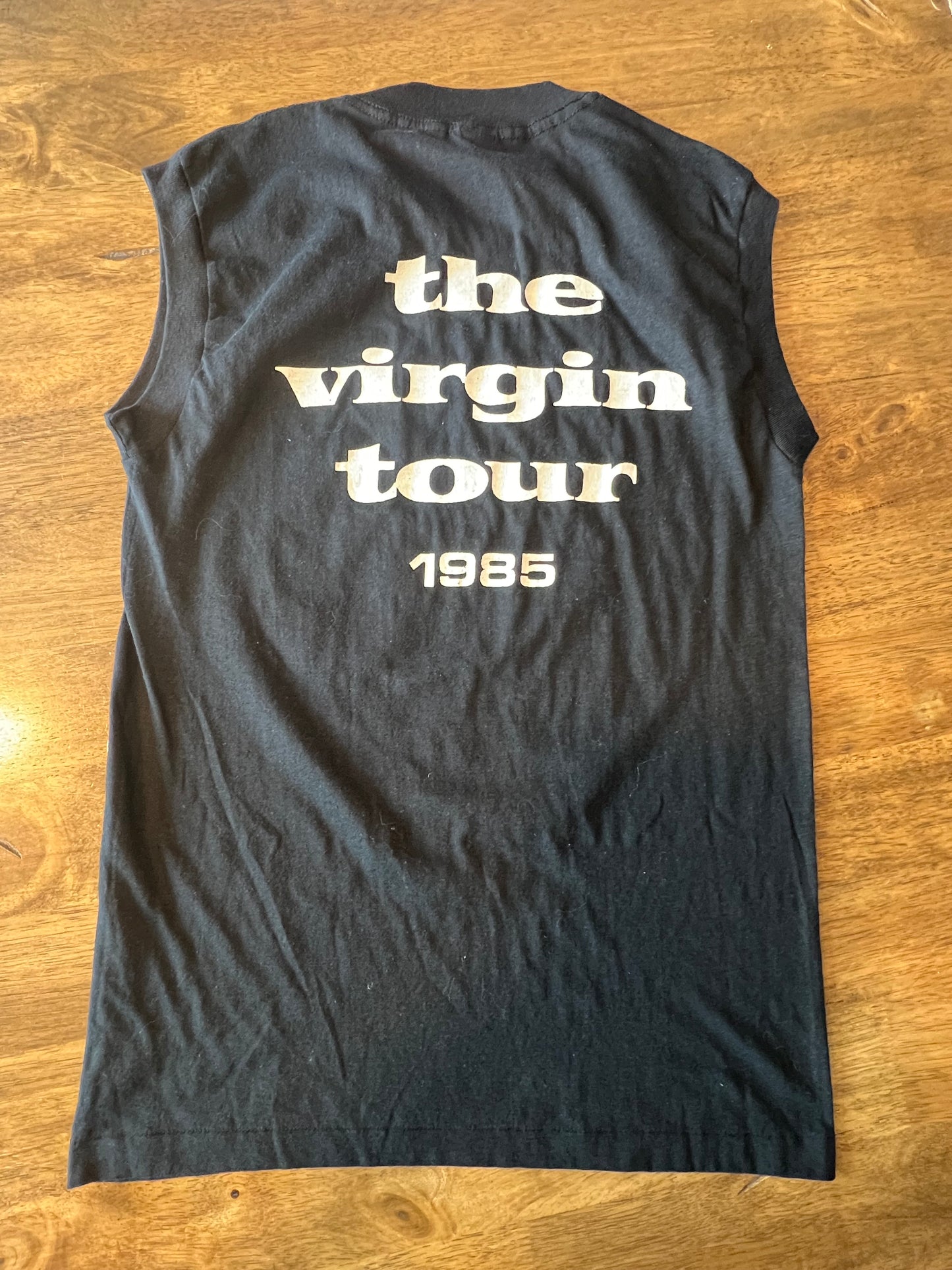 Vintage 1985 Madonna Like a Virgin Concert Tour Band Tee Shirt Sleeveless