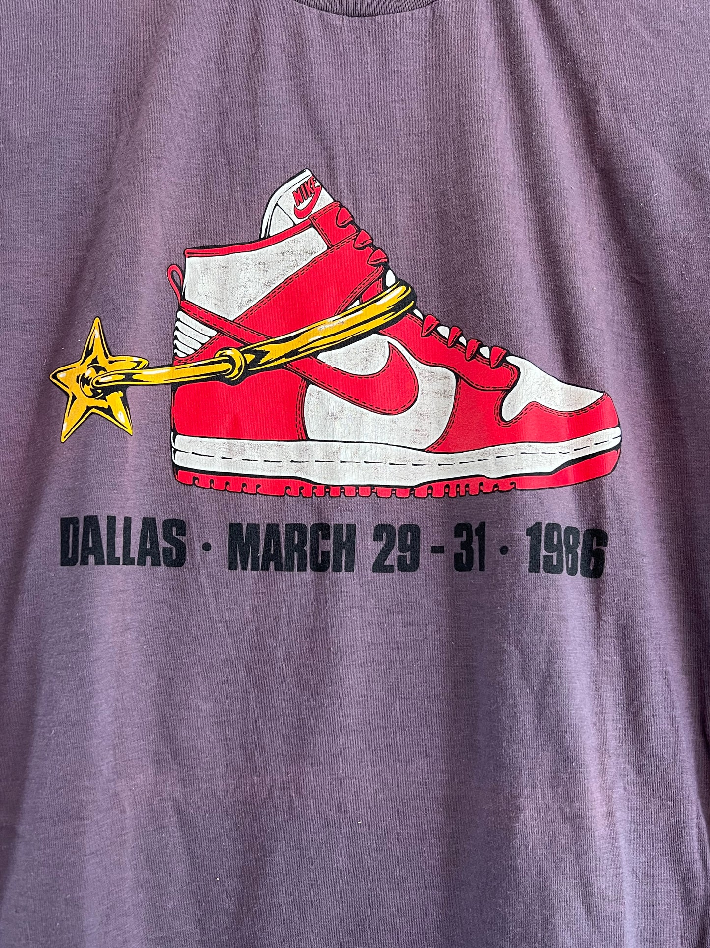 RARE 80s Nike Dunk Sneaker Promo Tee Shirt 1986 Nike RARE