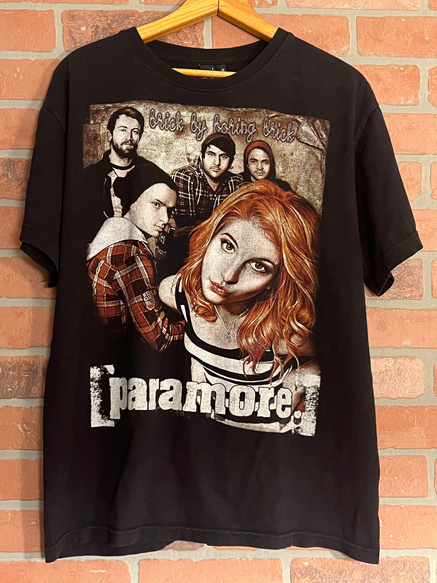 Vintage Paramore Brick By Boring Brick Band T Shirt Hot Rock Hayley Williams