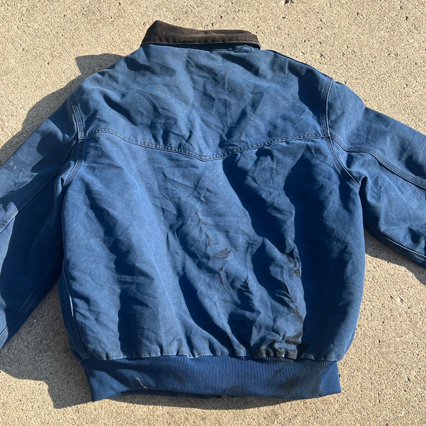 Vintage Y2K Carhartt J14 BLU Faded Blue Santa Fe Jacket Size XL