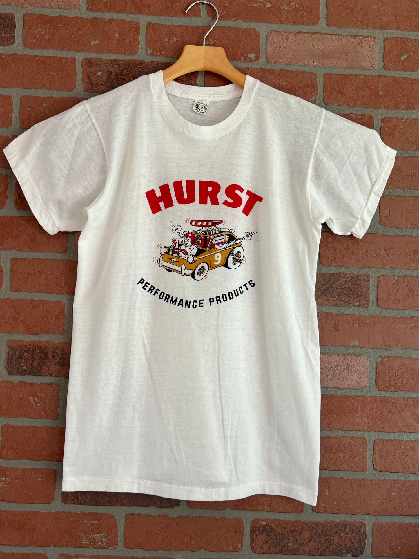 Vintage 1960s Hurst Drag Racing Speed Equipment T Shirt