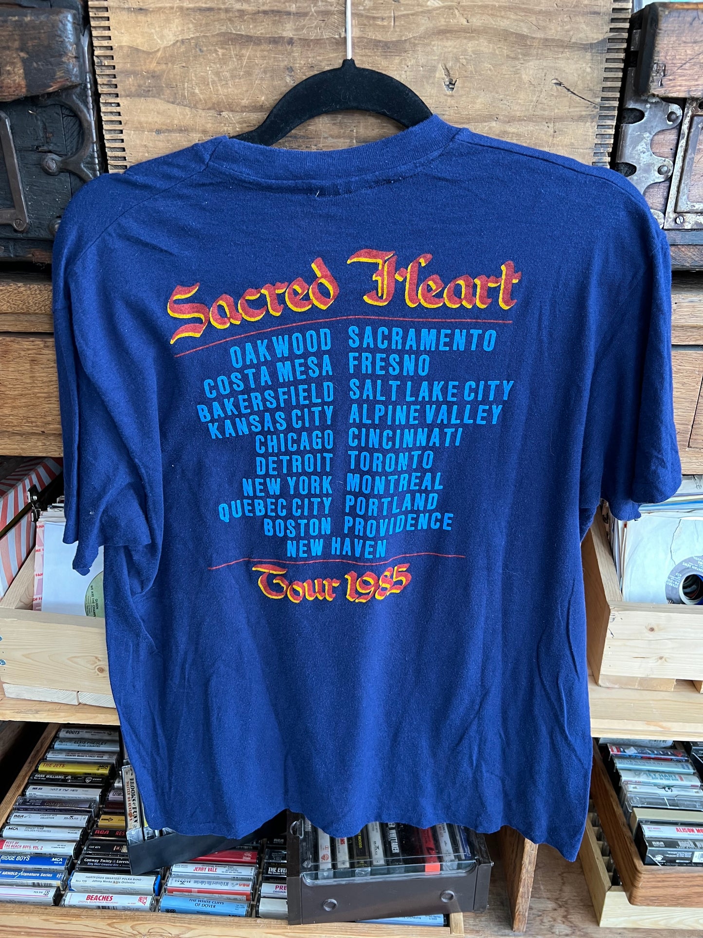 Vintage 1985 Dio Sacred Heart Concert Tour Band Tee Shirt