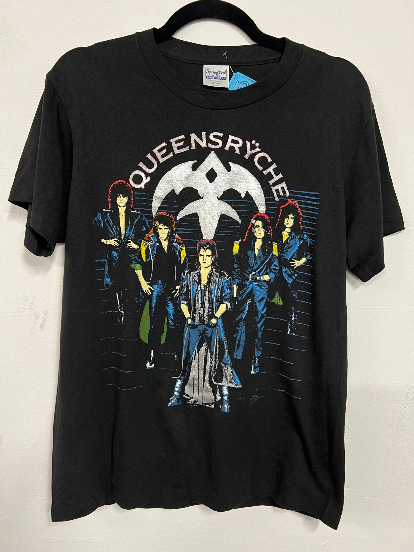 Vintage Queensryche Rage Tour 1986 1987 Tour T Shirt Sz M