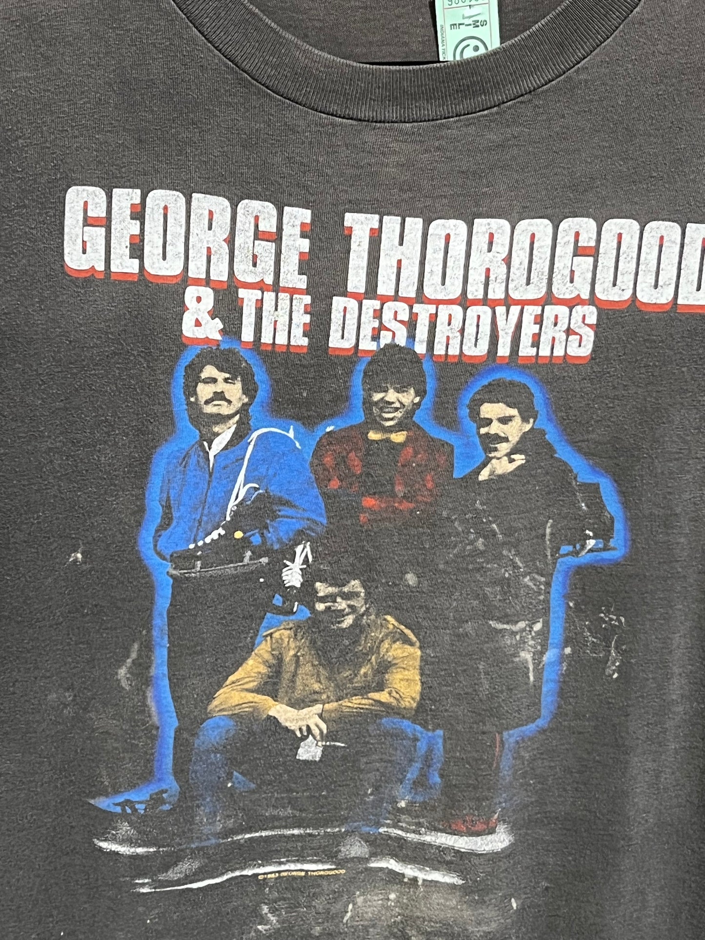 Vintage 1985 George Thorogood and the Destroyers Concert Tour Tee Shirt 80s