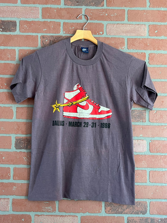 RARE 80s Nike Dunk Sneaker Promo Tee Shirt 1986 Nike RARE