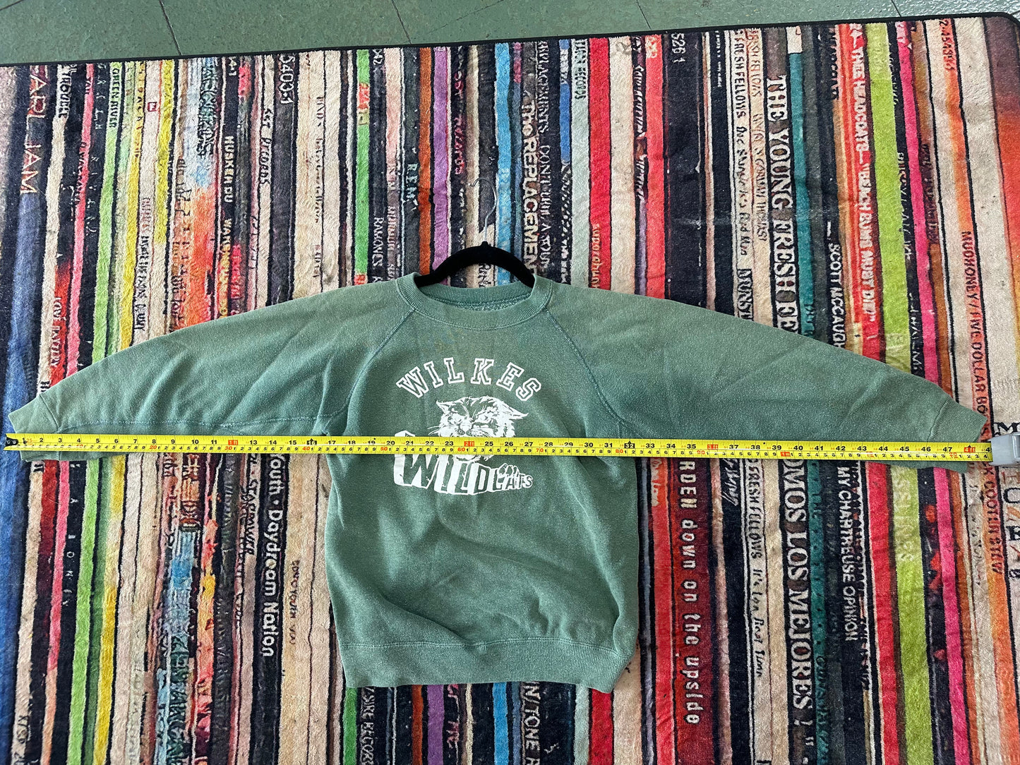 1960s Wilkes Wildcats School Crewneck Sweater