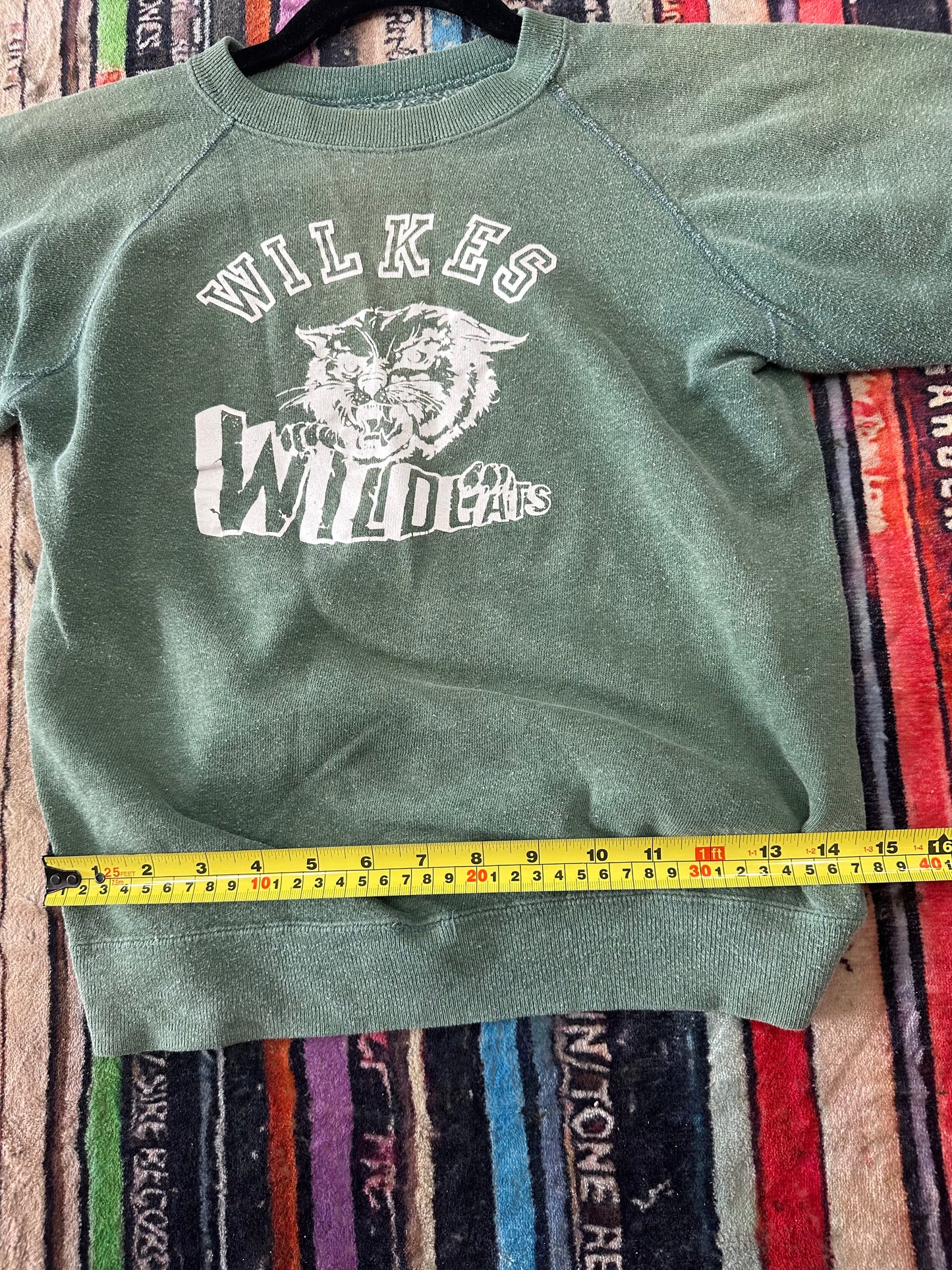 1960s Wilkes Wildcats School Crewneck Sweater