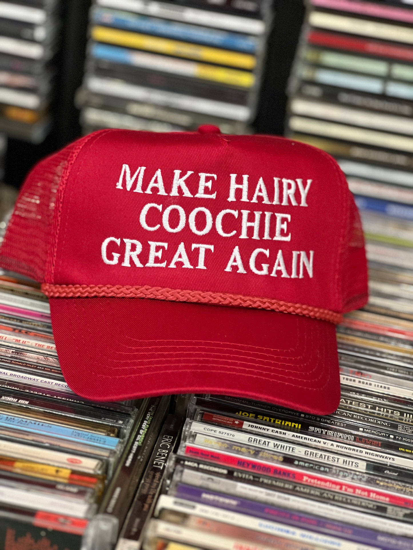 Make Hairy Coochie Great Again Snap Back Trucker Hat