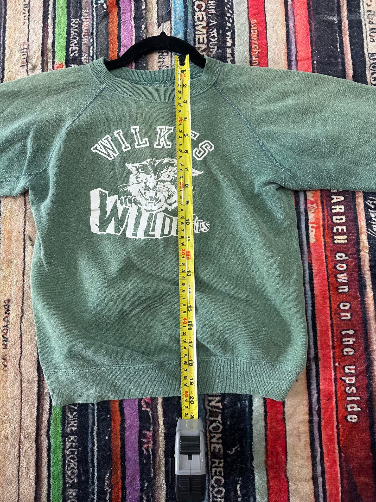 1960s Wilkes Wildcats School Crewneck Sweater