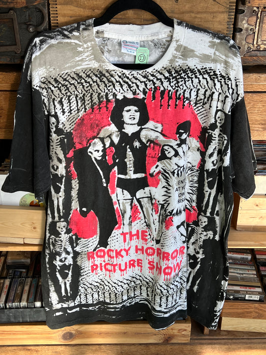 Vintage Rocky Horror Picture Show AOP Bootleg T Shirt