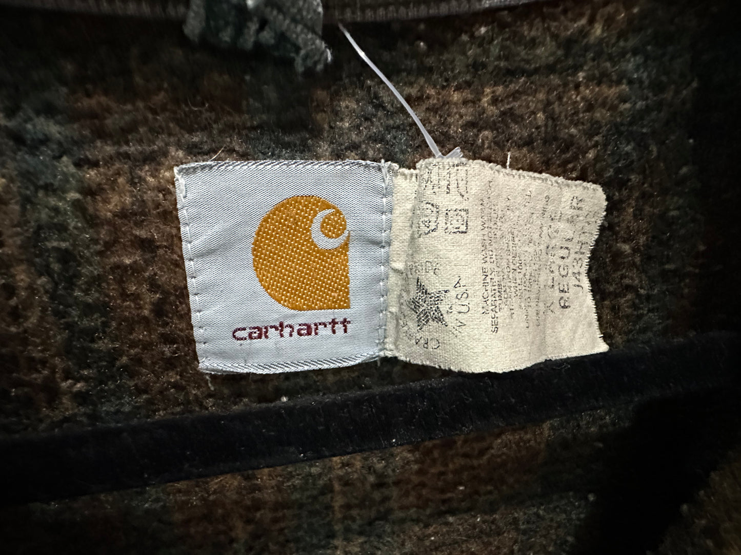 Vintage Rare Carhartt Blanket Lined Detroiter Jacket